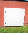 head-on view of one of our doors installed in Somersworth for crawl spaces