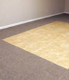 tiled and carpeted basement flooring installed in a Lewiston home