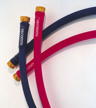 Photo of our FloodCheck washer hoses, available in Caribou