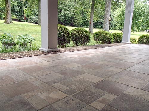 PolyLevel for Sunken Patio in Bangor, Portland, Rochester