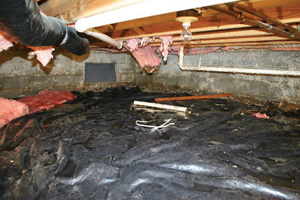 Crawl Space Repair Before in Portland