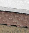 crawl space insulation installed in Biddeford over our extra large drainage matting
