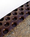 Crawl space drainage matting in a home in Biddeford, Maine