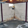 Rusted, corroded i-beams found with a failing foundation in a Bath home.