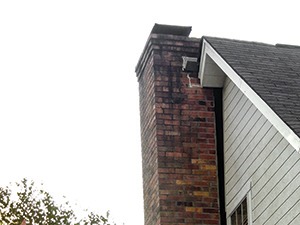 A home with a previous chimney problem.