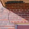 A long foundation crack that begins at a doorway of a Ellsworth home.