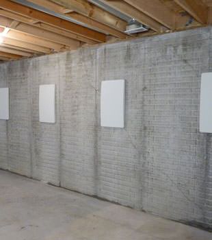Wall anchor covers covering a foundation wall repair system in Brunswick, Saco, Scarborough, Westbrook, Sanford