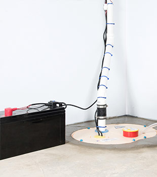 A sump pump installed in Scarborough by TC Hafford Basement Systems
