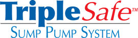 Sump pump system logo for our TripleSafe, available in areas like Old Town