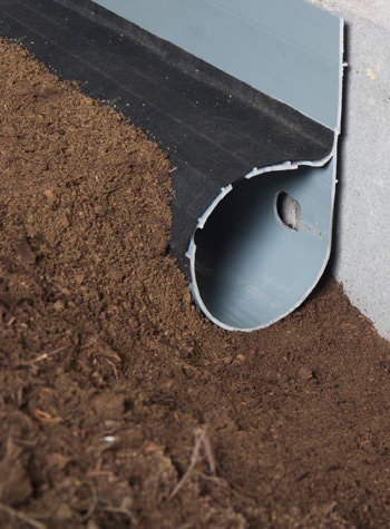 crawl space drain system installed in Caribou