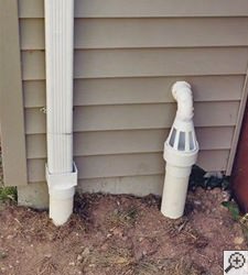 No-freeze basement drain discharge line in South Portland