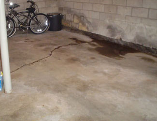 basement floor crack repair system in Maine