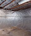 An energy efficient radiant heat and vapor barrier for a Falmouth basement finishing project